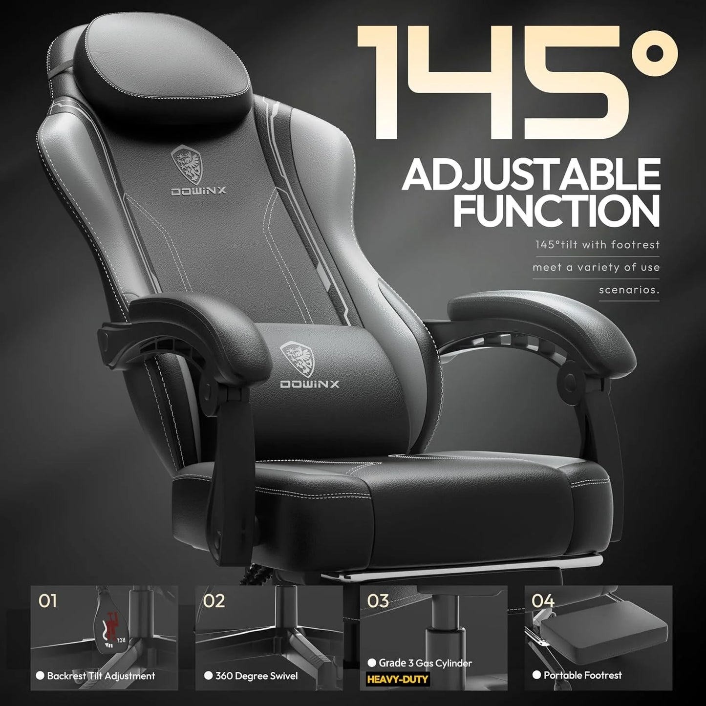 ERGONOMIC SERIES 6650-BLACK&GREY